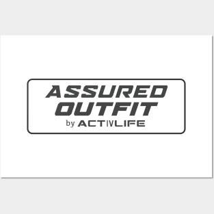 Assured Outfit by Activlife Wear Tagline Logo Sports Branding Posters and Art